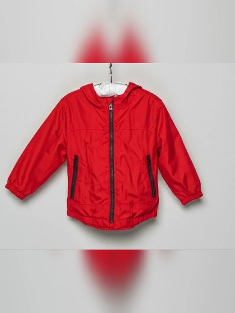 Gap Jersey Lined Red Windbreaker 2T